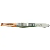 Erbe pincet recht/smal verguld 9cm (erbe92341)