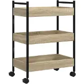 vidaXL Keukentrolley 50x30x70 cm bewerkt hout sonoma eikenkleurig