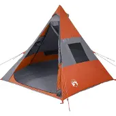 vidaXL Tipitent 7-persoons waterdicht oranje