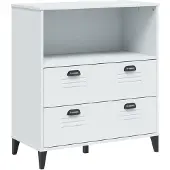 vidaXL Boekenkast VIKEN 80x40x90 cm bewerkt hout wit