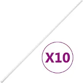 vidaXL Kabelgoot 15x10 mm 10 m PVC