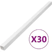 vidaXL Kabelgoot 40x40 mm 30 m PVC