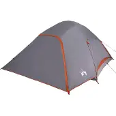 vidaXL - Koepeltent - 6-persoons - waterdicht - grijs