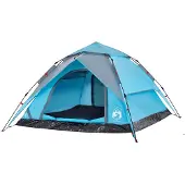 vidaXL Koepeltent 4-persoons snelontgrendeling blauw