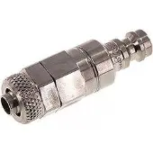 Parker RVS 316L DN 5 Luchtkoppeling Insteeknippel 6x8 mm Push-On Double Shut-Off