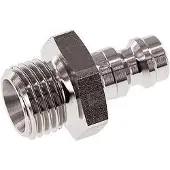 Parker RVS 316L DN 5 Luchtkoppeling Insteeknippel G 1/4 inch Buitendraad
