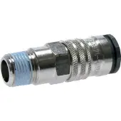Parker Staal/Messing DN 10 Luchtkoppeling Snelkoppeling R 3/8 inch Buitendraad