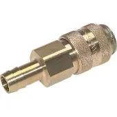 Parker Vernikkeld Messing DN 15 Luchtkoppeling Snelkoppeling 19 mm Slangpilaar Double Shut-Off