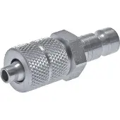 Parker RVS 316L DN 2.7 (Micro) Luchtkoppeling Insteeknippel 4x6 mm Push-On Double Shut-Off