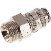 Parker Gehard staal DN 5 Luchtkoppeling Snelkoppeling G 3/8 inch Buitendraad