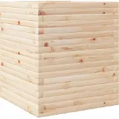 vidaXL Plantenbak 60x60x68,5 cm massief grenenhout