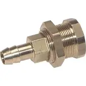 Parker Messing DN 5 Luchtkoppeling Snelkoppeling 8 mm Slangpilaar Schotkoppeling Pull-Off