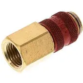Tameson Messing DN 5 Rood Luchtkoppeling Snelkoppeling G 1/4 inch Binnendraad