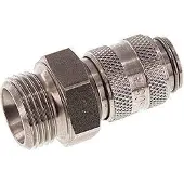 Tameson RVS DN 5 Luchtkoppeling Snelkoppeling G 3/8 inch Buitendraad