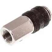 Tameson Vernikkeld Messing DN 5 Zwart Luchtkoppeling Snelkoppeling G 1/8 inch Binnendraad