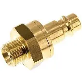 Tameson Messing DN 7.2 (Euro) Luchtkoppeling Insteeknippel G 1/4 inch Buitendraad Double Shut-Off