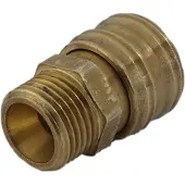 Tameson Messing DN 7.2 (Euro) Luchtkoppeling Snelkoppeling G 1/4 inch Buitendraad Double Shut-Off