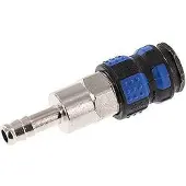 Parker Vernikkeld Messing DN 7.8 Luchtkoppeling Snelkoppeling 8 mm Slangpilaar
