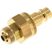 Parker Messing DN 7.2 (Euro) Luchtkoppeling Insteeknippel 6x8 mm Push-On Double Shut-Off