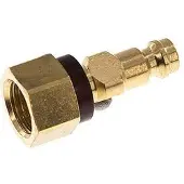 Tameson Messing DN 5 Bruin-Coded Luchtkoppeling Insteeknippel G 1/4 inch Binnendraad
