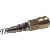 Tameson Messing DN 7.2 (Euro) Luchtkoppeling Snelkoppeling 6x8 mm Push-On Buigbescherming Double Shut-Off