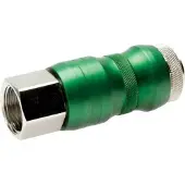 Tameson Vernikkeld Messing DN 7.8 Safety Luchtkoppeling Snelkoppeling met Schuifhuls G 1/2 inch Binnendraad