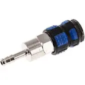 Parker Vernikkeld Messing DN 7.8 Luchtkoppeling Snelkoppeling 6 mm Slangpilaar