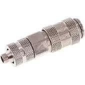 Tameson RVS DN 2.7 (Micro) Luchtkoppeling Snelkoppeling 4x6 mm Push-On