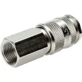 Tameson Vernikkeld Messing DN 5.5 (Orion) Luchtkoppeling Snelkoppeling G 1/4 inch Binnendraad