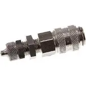 Tameson RVS DN 5 Luchtkoppeling Snelkoppeling 4x6 mm Push-On Schotkoppeling