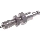 Tameson RVS DN 2.7 (Micro) Luchtkoppeling Insteeknippel 4x6 mm Push-On Schotkoppeling
