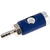 Tameson Gehard staal DN 7.4 Safety Luchtkoppeling Snelkoppeling met Drukknop 8 mm Slangpilaar