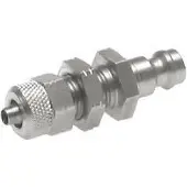 Tameson RVS DN 5 Luchtkoppeling Insteeknippel 6x8 mm Push-On Schotkoppeling