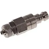 Tameson RVS DN 5 Luchtkoppeling Insteeknippel 4x6 mm Push-On Double Shut-Off