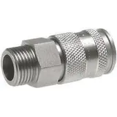 Tameson Vernikkeld Messing DN 10 Luchtkoppeling Snelkoppeling R 3/4 inch Buitendraad