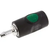 Tameson Composiet materiaal DN 7.4 Safety Luchtkoppeling Snelkoppeling met Drukknop 8 mm Slangpilaar