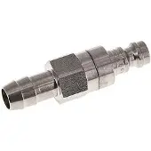 Tameson RVS DN 5 Luchtkoppeling Insteeknippel 9 mm Slangpilaar Double Shut-Off