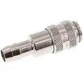 Tameson Vernikkeld Messing DN 5 Luchtkoppeling Snelkoppeling 9 mm Slangpilaar Double Shut-Off