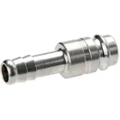 Tameson Vernikkeld Messing DN 10 Luchtkoppeling Insteeknippel 19 mm Slangpilaar Double Shut-Off