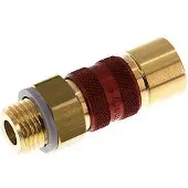 Tameson Messing DN 5 Rood-Coded Luchtkoppeling Snelkoppeling G 1/4 inch Buitendraad