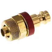 Tameson Messing DN 5 Rood Luchtkoppeling Insteeknippel 6x8 mm Push-On