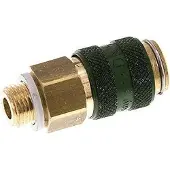 Tameson Messing DN 5 Groen Luchtkoppeling Snelkoppeling G 1/8 inch Buitendraad