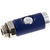 Tameson Gehard staal DN 7.4 Safety Luchtkoppeling Snelkoppeling met Drukknop G 1/2 inch Buitendraad