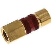 Tameson Messing DN 5 Rood-Coded Luchtkoppeling Snelkoppeling G 1/4 inch Binnendraad