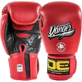 Danger Supermax Bokshandschoenen Leer Rood