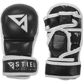 Stiel Sparring MMA Handschoenen - Shooter - Zwart - Leer