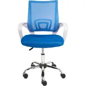 Beliani SOLID - Bureaustoel - Blauw - Polyester
