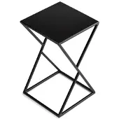 HowHomely Zwarte Metalen Bloemenstandaard Loft Stijl 40 cm