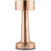 Buccan dumbbell tafellamp rosegoud 3 lichtstanden en touchpanel
