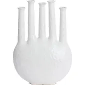 Light & Living Vaas deco 34x14x48 cm BEKAPO keramiek crème (Wit, 14x48x34cm)